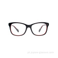 Eyewear fêmea de olho de gato moldura óptica de bom óculos brancos para mulheres